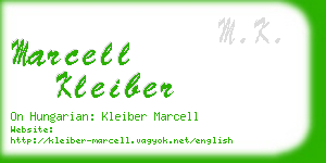 marcell kleiber business card